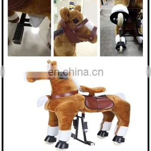 HI CE Hot Sale Mechanical Animal ,ride on Horse Toy Pony on Wheels thumbnail-4
