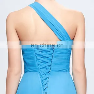 Grace Karin One Shoulder Long Chiffon Evening Gowns Party Gowns CL3120-3 thumbnail-5
