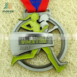 Zinc Alloy Die Cut Hollow Bronze Running Metal Custom Sports Medal With Hanger thumbnail-3