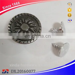 Vintage Brass Fix Metal Button for Jeans Denim thumbnail-3
