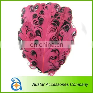 PRETTY!!Cheap Tow Colors Nagorie Curly Goose Feather Pads,Curled Feather Pads for Baby thumbnail-1