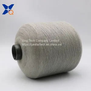 Light Grey Ne16/1ply 5% Stainless Steel Staple Fiber Blended With 95% Polyester Fiber for Knitting Touchscreen Gloves-XT11041 thumbnail-3