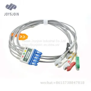 HP Ecg Cable With 3 Lead Wire,clip/grabber,IEC thumbnail-1