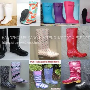 Waterproof Women Transparent Rain Boots,New Fashion Women Rain Boots,Popular Style Lady PVC Boots,Cheap Ladies Rain Boots thumbnail-1
