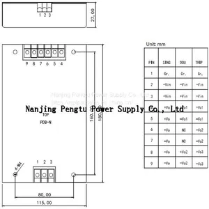PDB-N Series 100-350W DC DC Power Supply thumbnail-2