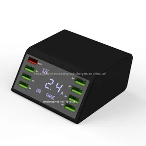 Desktop QC3.0 8 Ports Multi Usb Charger For Mobile Phone thumbnail-1