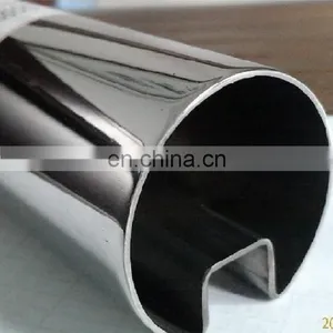 ASTM A554 Standard Stainless Steel 316L/304/20310S Round/flat Grooved Tube Slotted Pipe thumbnail-2