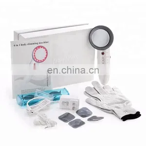 Portable 6 In 1 EMS Ultrasonic Cavitation LED Galvanic Ion Facial Body Beauty Machine Tens Acupuncture Therapy thumbnail-3