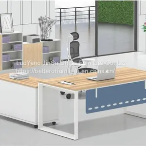 Four Person Green Screen Office Workstation Desk Set thumbnail-2