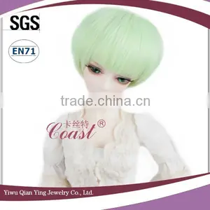Beautiful 1 Short Length Mint Green Bob Style Toy Doll Hair Wig thumbnail-3