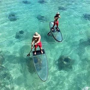 Clear SUP, Clear Paddle Board, Clear SUP Board, Clear SUP Paddle Board, Clear Bottom Paddle Board, Clear Stand up Paddle Board, Clear Board thumbnail-1