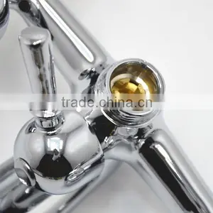 2015 Upc Practical Wall Mounted Dual Handwheels Handle Mixer Bathub Faucet thumbnail-6