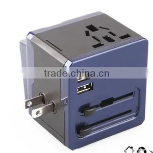 World Travel Adapter With Dual USB Charging Ports thumbnail-3