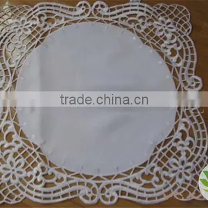 Best Quality Cotton Tablecloth Hand Made Tablecloth Eyelet Embroidery Design Tablecloth Restaurant Tablecloth thumbnail-1