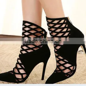 C89230A Fashion Lady Hollow Out High Heel Shoes Sexy High Heels Sandals High Heel Shoes thumbnail-1