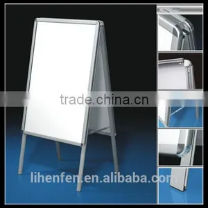Aluminum Poster Board Stands_Shops Metal Double Sides Pop Display Sign Stand Manufactuer thumbnail-1