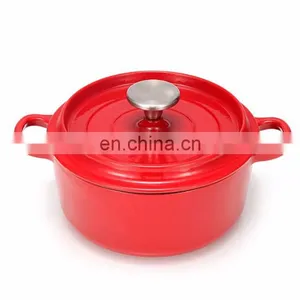 Cast Iron Carbon Steel Enamel Cooking Pot With s s Handle Cast Iron Pot thumbnail-4