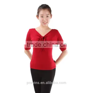 Cotton Drawnstring Long Sleeves Dance Tops thumbnail-5