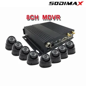 4G GPS WIFI 8 Channel Mobile DVR 1080P Full SD Car Video Cameras Recorder thumbnail-3
