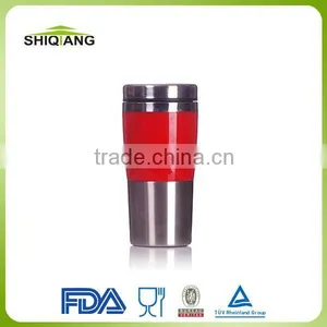 450ml Top Selling Good Quality Double Wall Red Travel Thermal Mug thumbnail-1