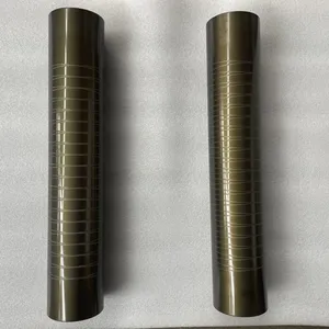 Precision Conveyor Roller 207mm x 30mm Crown 0.5 Hardened Aluminum Hard Anodized thumbnail-1