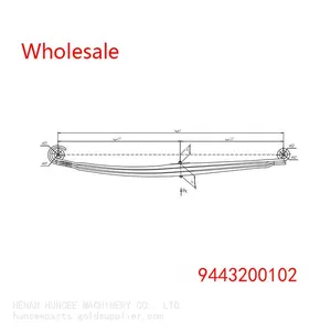 9443200102 For Mercedes Actros 3340 Front Leaf Spring Wholesale thumbnail-2