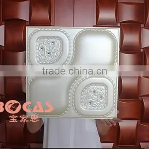 3d Home /hotel/ktv Decor Art Textured Recycled Plastic Insulated Interior Wall Panel thumbnail-4