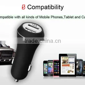 OEM Single 12v 3100amp 2 Port Usb Car Charger With Rubber Painting thumbnail-1