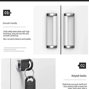 Commercial Stainless Steel Locker With– Multi-Door Units for Schools, Gyms, and Public Spaces-Customizable Locker Options thumbnail-3