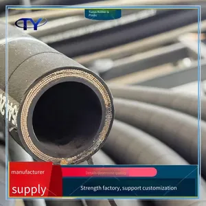 Steel Wire Braided High-pressure Oil Pipe, Cord Rubber Hose, Coal Mine High and Low-pressure Rubber Hose, Anti-corrosion, for Lifting and Transportation thumbnail-3