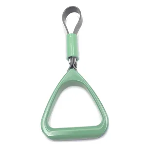 Triangle Plastic Grab Handle With PU Leather Strap for Bus & Subway Interior thumbnail-2