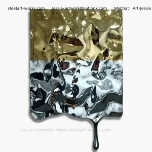 Wellness Center DecorationMetal Grinding ProcessCustom Sculptural Wall Art thumbnail-3