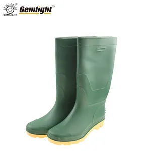 Waterproof PVC Safety Rain Boots Anti Slip Work Gumboots for Farm Construction Industry Wholesale thumbnail-2