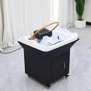 Japanese Head Spa Shampoo Basin Sink With Water Circulation 220V 50Hz 800W Pump Salon Equipment thumbnail-2