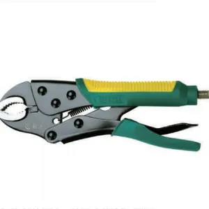 7/10 Inch Plastic Grip Black Finish Round Jaw Locking Pliers thumbnail-1