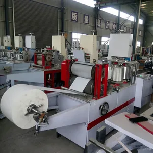 Cheap New Product 4 Color Printing Napkin Tissue Paper Cutting Machine Serviette Machine Turkey thumbnail-3