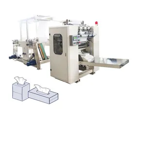 High Efficiency Automatic V Fold Facial Tissue Paper Making Machine Folding and Embossing Production Line thumbnail-1