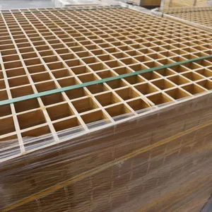 Gas Station FRP Grating Fuel Oil Chemical Resistant Anti Slip Forecourt Drainage Cover thumbnail-4