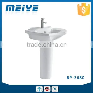BP-3680 Modern Bathroom Design, Modern Quality Basin Pedestal, Bathroom Ceramic Hand Wash Sink Bash Bowl thumbnail-1