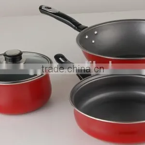 4pcs Cookware Sets With Wok ,milk Pan ,fry Pan ,carbon Steel Pan thumbnail-1