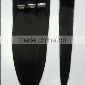 24" 1b# Grade AAAA Clip in Hair Extensions for African American Clip Hair Extension thumbnail-1