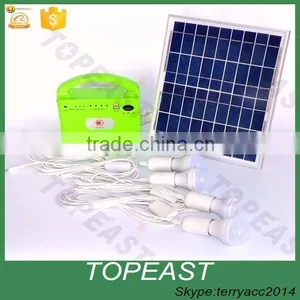 Outdoor Solar Power Panel LED Light Lamp USB Charger Home System Kit thumbnail-3