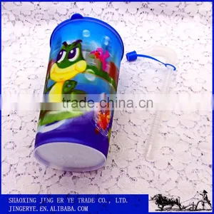 Custom Sealed Plastic Water Cup With Lid, Travel Cup, Plastic Sport Bottle thumbnail-1