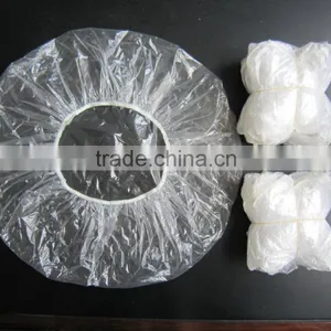 Disposable pe Hand Made Round Shower Cap thumbnail-4