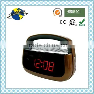 Best Selling Big Blue LED AM FM Portable Clock Radio thumbnail-1
