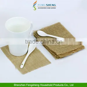 10pcs Table Runner Natural Burlap Table Runner Christmas Place Mats Tablemats thumbnail-2