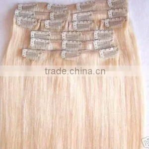 100% Silky Straight Clip in Hair Extensions for Black WOMEN thumbnail-2