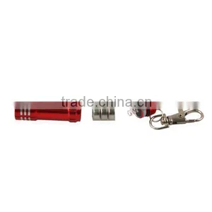 Factory Price Metal Aluminum LED Key Chain Mini Flashlight Keychain Light Torch LED Keyring thumbnail-5