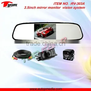 RV-303A 3.5" Mirror Monitor Car Backup Camera System With Digital Screen Monitor&night Vision Camera thumbnail-1
