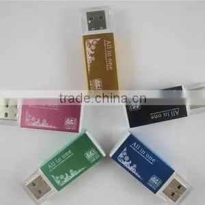 All in One Card Reader Multi in 1 Card Reader SDSDHC,MMCRS-MMC,TFMicroSD,MSMS PROMS DUO,M2 Card Reader thumbnail-1